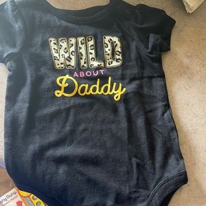 Wild about daddy onesie